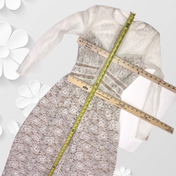 Anthropologie SAU Lace Illusion Bodice Special Occasion Dress, US size 0 - Picture 11 of 11